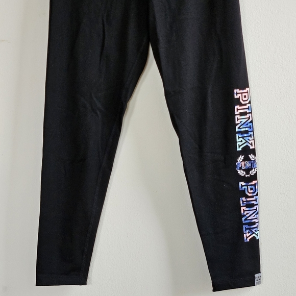 PINK VICTORIA SECRET ULTIMATE LOGO LEGGINGS SIZE SMALL - Picture 4 of 7